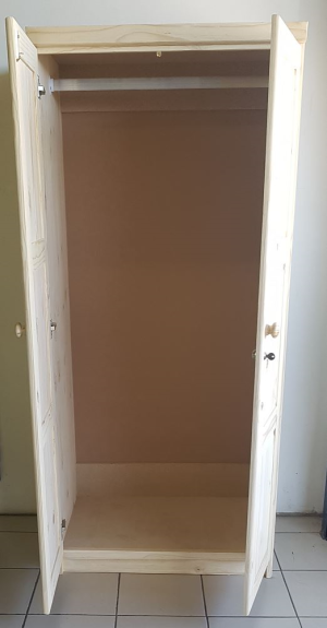 2 Door Hanging Wardrobe | MB Pine Furniture