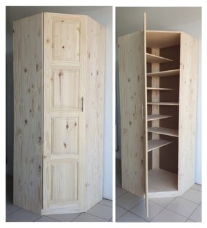 Alternating Shelf Cabinet | MB Pine Furniture