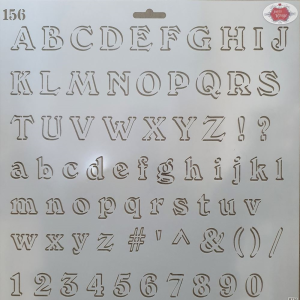 Full Alphabet & Numbers Stencil