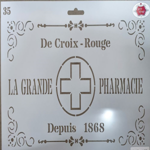 Grand Pharmacie Stencil Nr 35 338X205