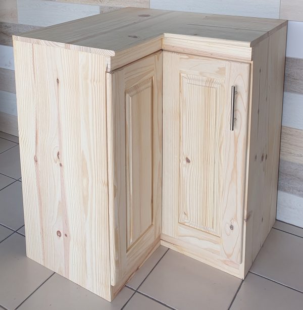 K Corner with Shelf 760X760X450X900 - RAW