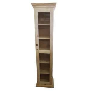 Louiza Bookshelf 2000X400 Glass Doors RAW