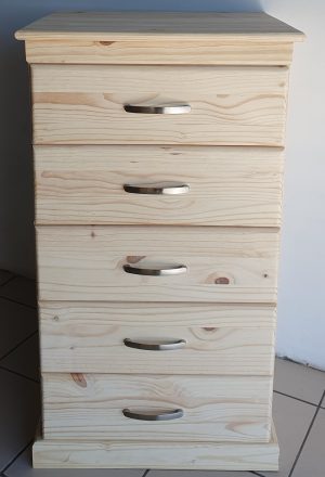 Standing Unit of 5 Medium Drawers | MB Pine Furniture