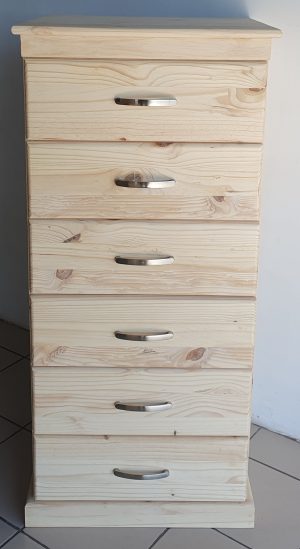 Standing Unit of 6 Medium Drawers | MB Pine Furniture