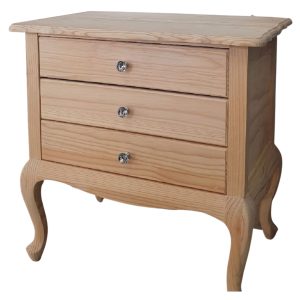 Queen Anne Pedestal 3 drawer 75cm wide - RAW