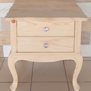 Queen Anne Pedestal 2 Drawer - RAW