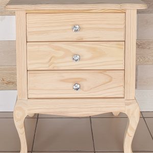 Queen Anne Pedestal 3 Drawer - RAW