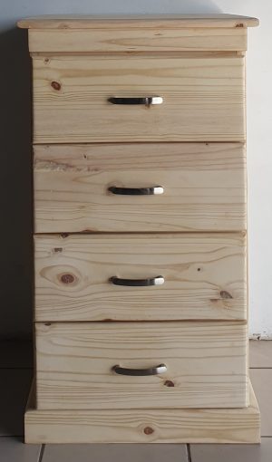 Storage Drawers Chest S4 Raw Finish | MB Pine Furniture