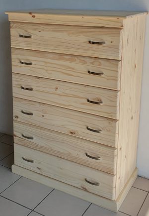 Standing Unit of 6 large Drawers | MB Pine Furniture