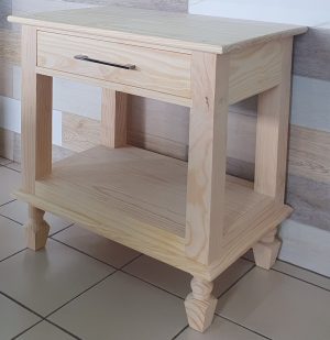 Standing Pedestal With Drawer | MB Pine Furniture