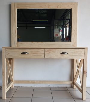 Dressing Table with Drawer and Mirror | MB Pine Furniture
