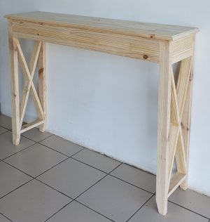 Slim Table With X-Brace Sides | MB Pine Furniture