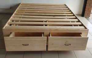 Embedded Drawer Bed Frame | MB Pine Furniture