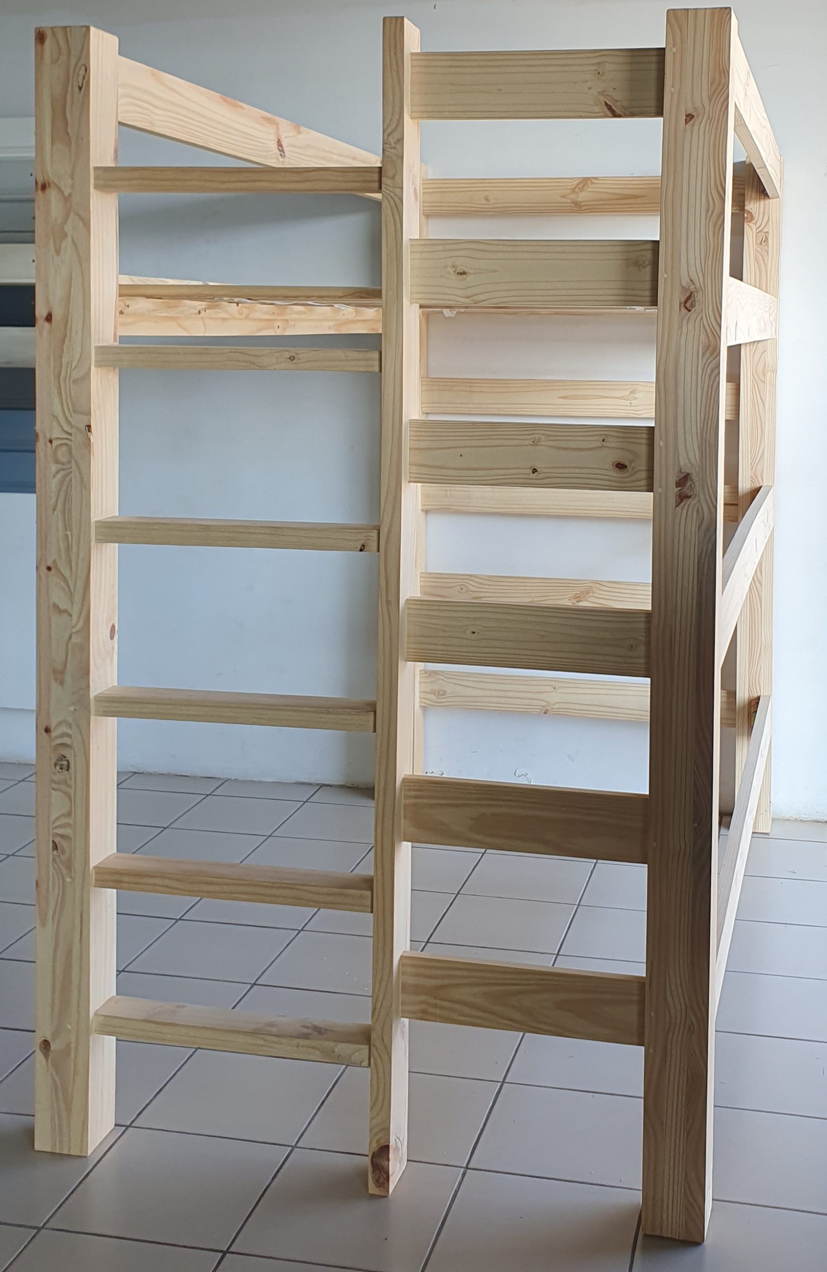 Built in Ladder Loft Bed | MB Pine Furniture