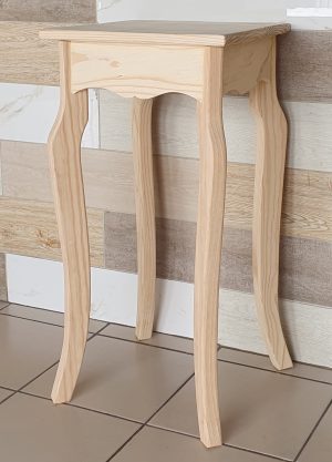 Lamp Side Table Raw Finish | MB Pine Furniture