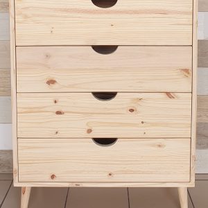 Lotus 4 Dr Chest of Drawers - RAW