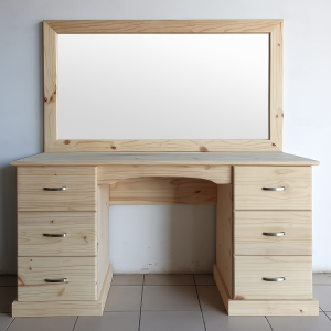 Dresser with Draws and Mirror | MB Pine Furniture