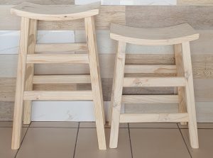 Saddle Bar Stool | MB Pine Furniture