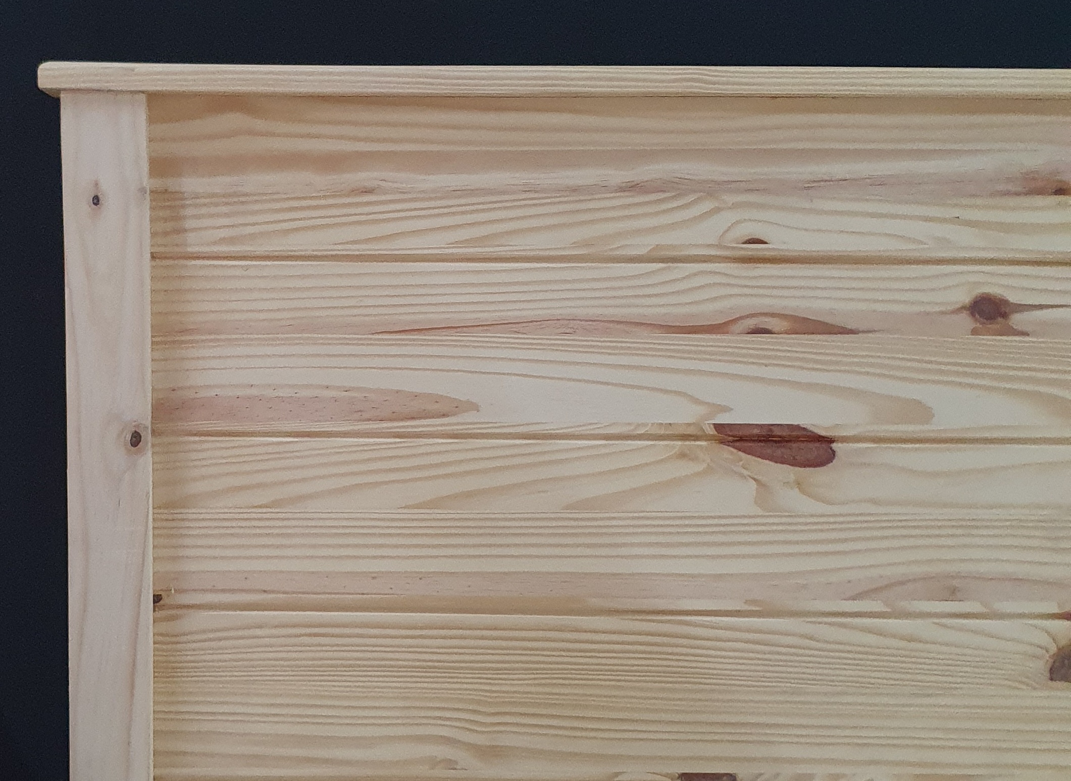 detailed wooden headboard