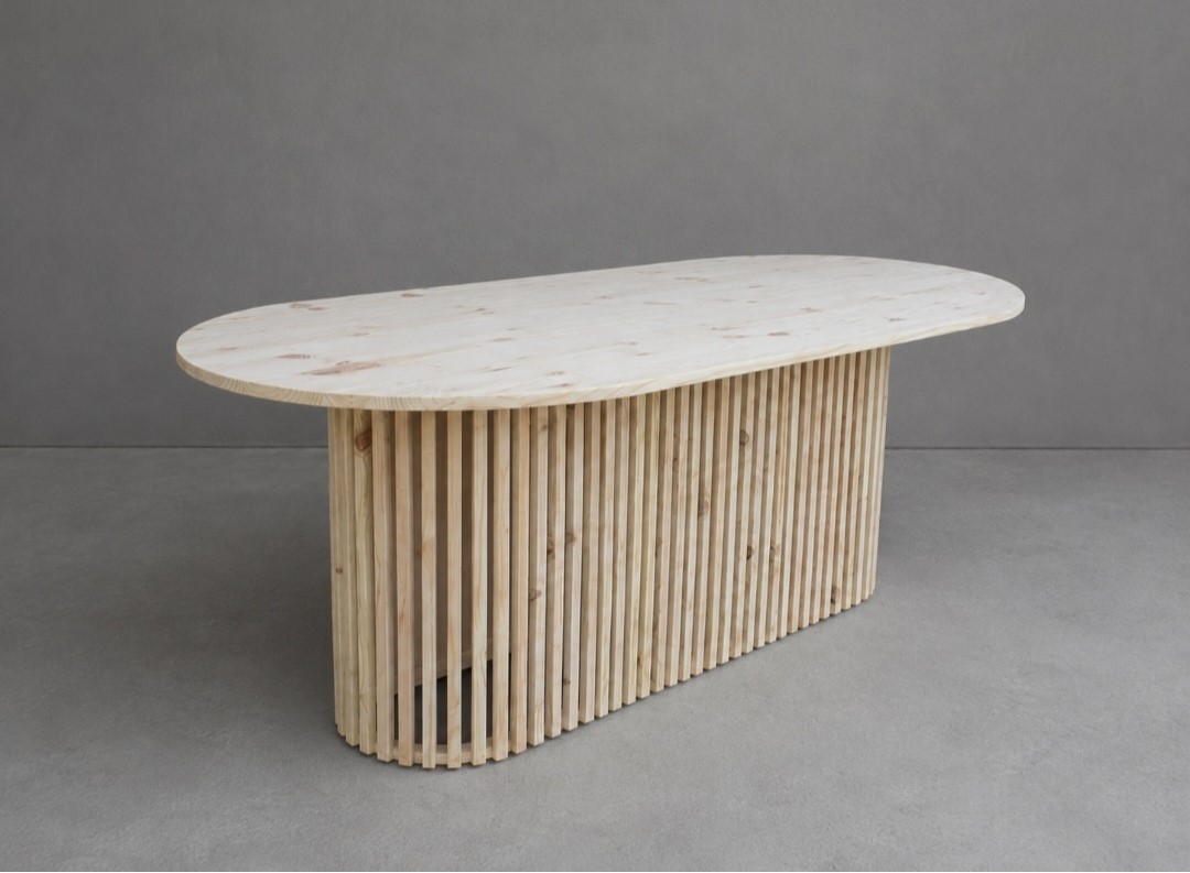 modern oval dining table